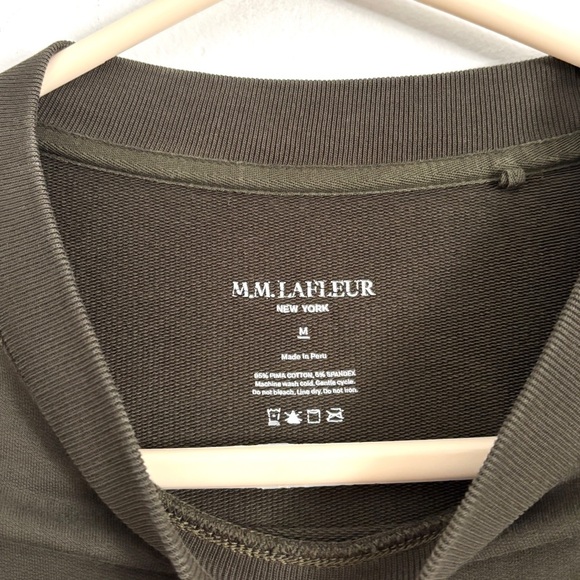 MM Lafleur The Ellie Pullover Sweatshirt in Juniper Green - Picture 3 of 7